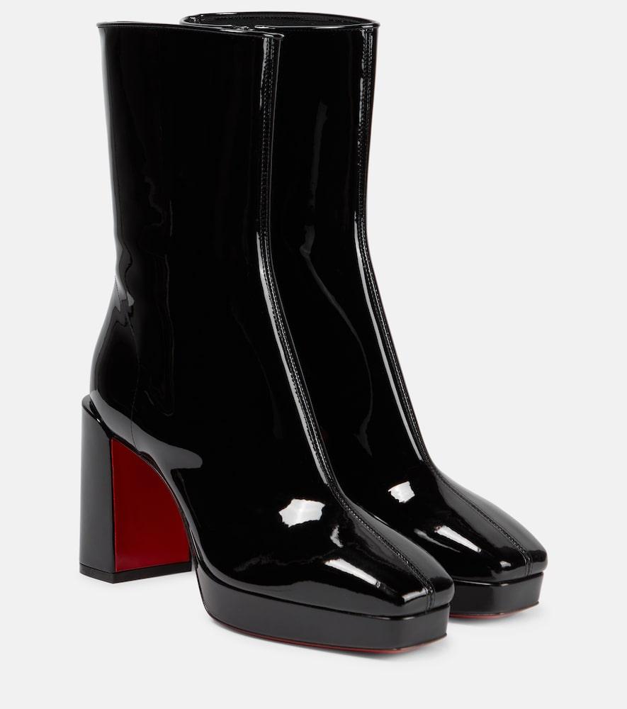 christian louboutin alleo 90 patent leather ankle boots