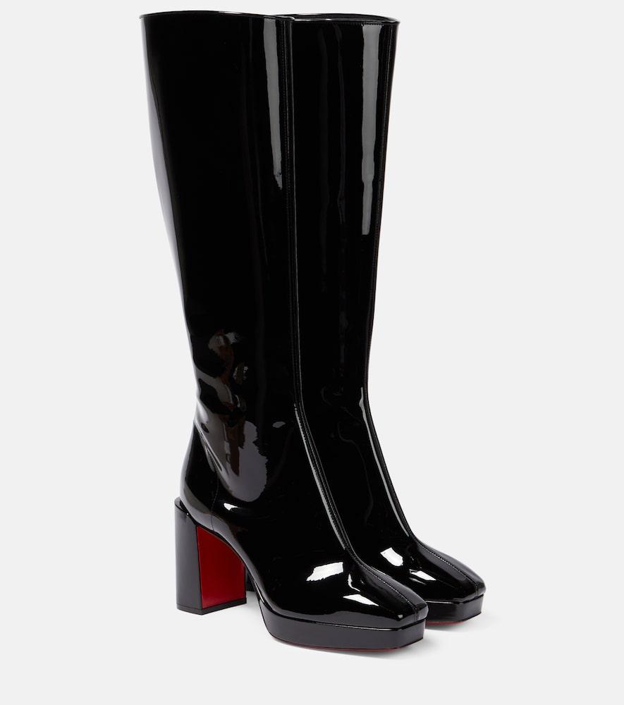 christian louboutin alleo 90 patent leather knee