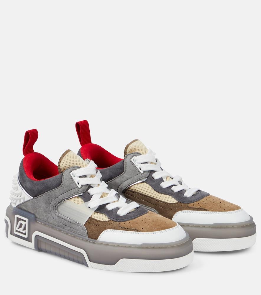 christian louboutin astroloubi studded suede sneakers