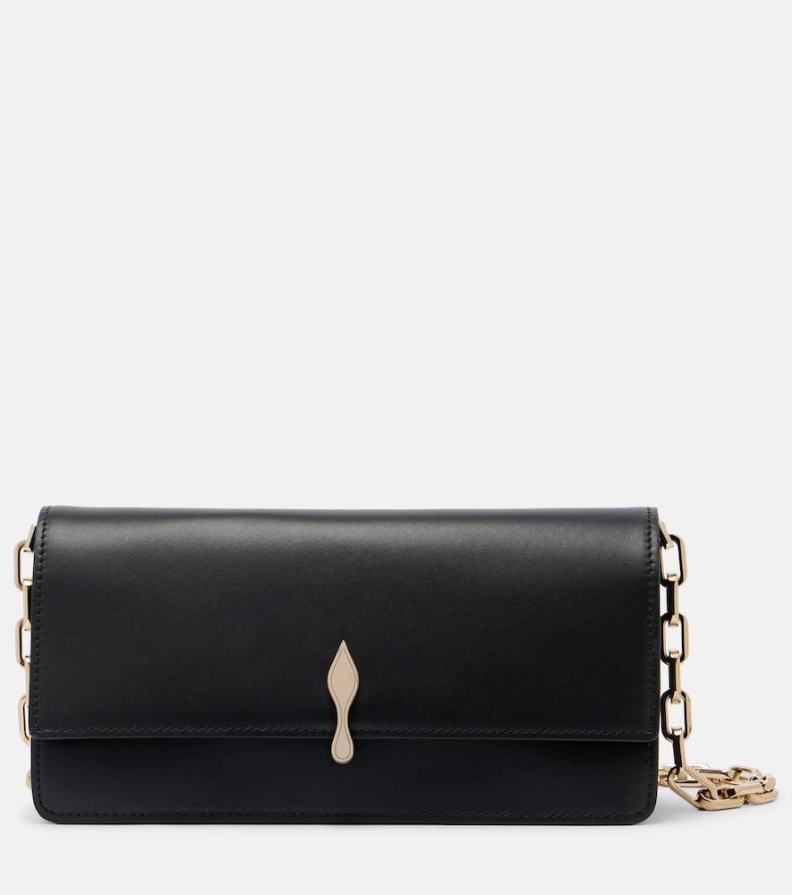 christian louboutin bettina leather clutch