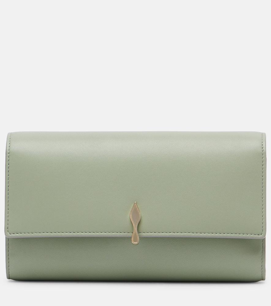 christian louboutin bettina leather clutch
