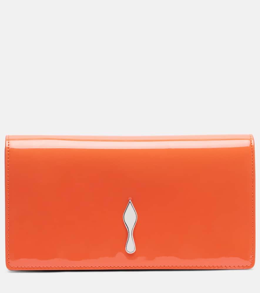 christian louboutin bettina patent leather clutch