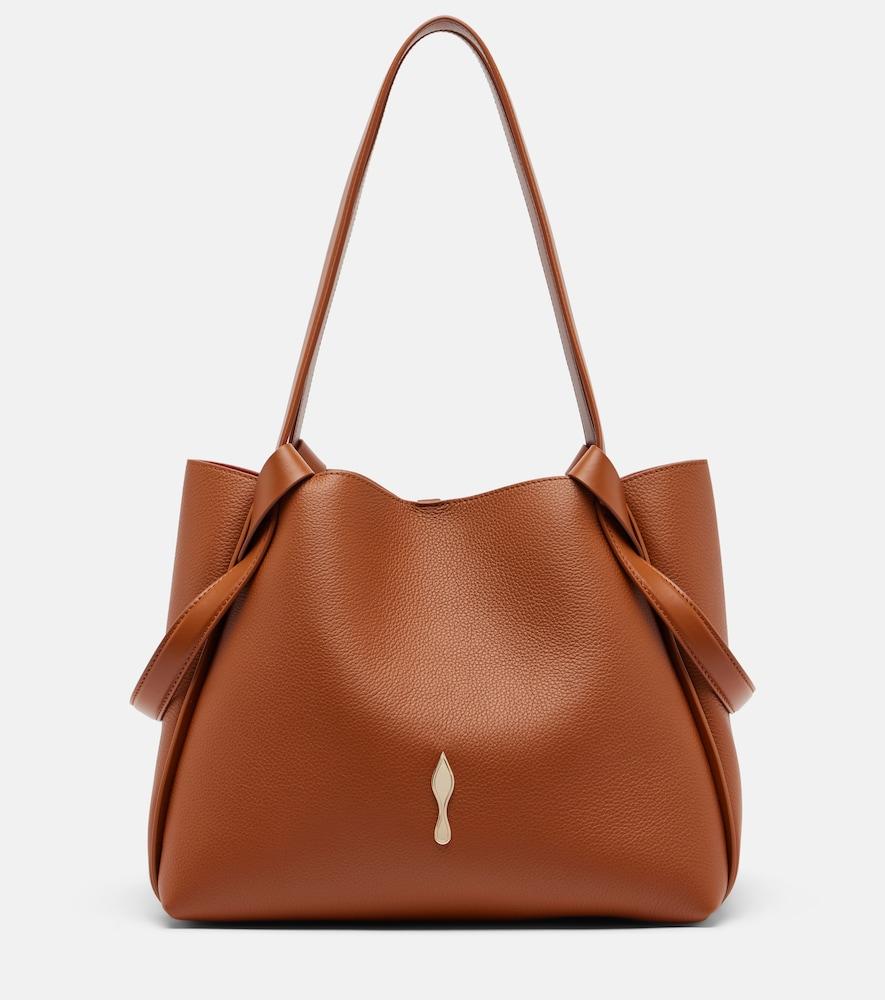 christian louboutin bettina small leather tote bag