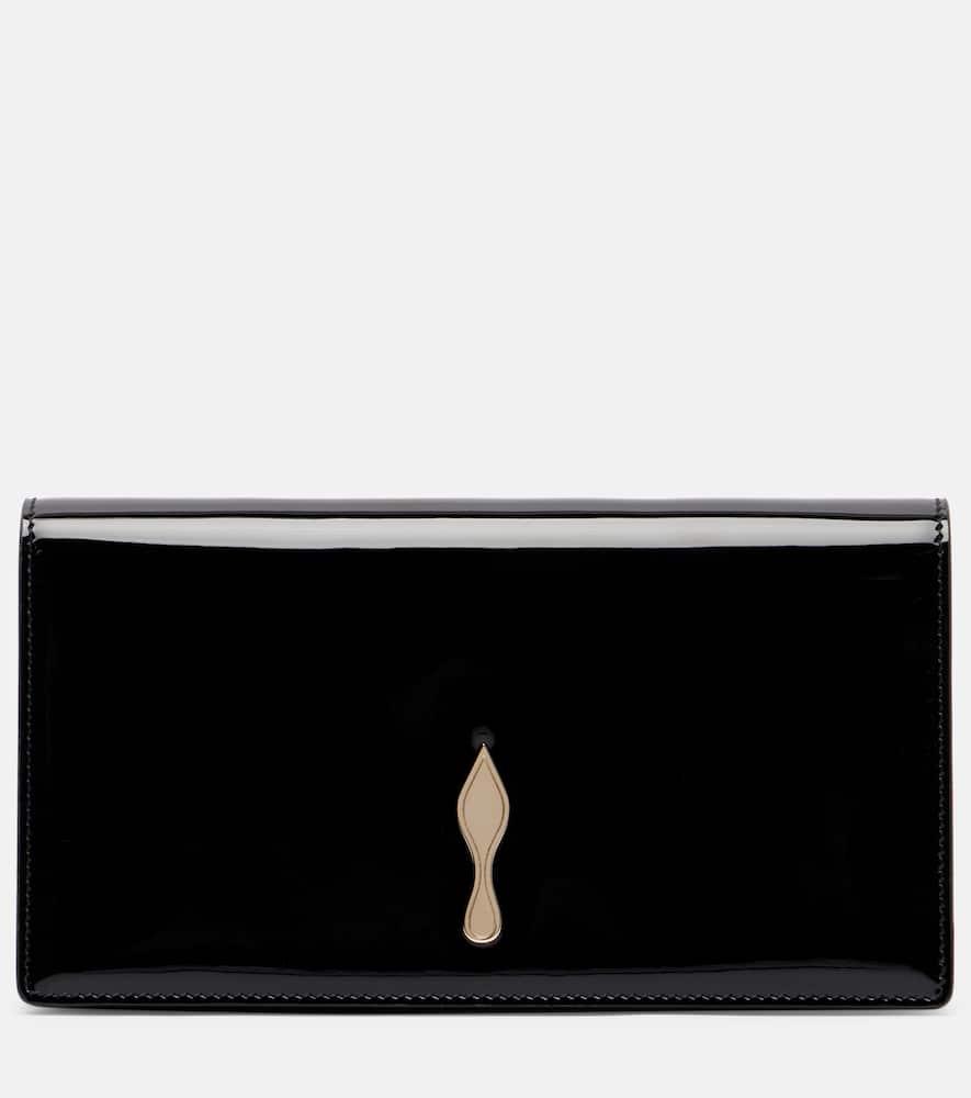 christian louboutin bettina small patent leather clutch