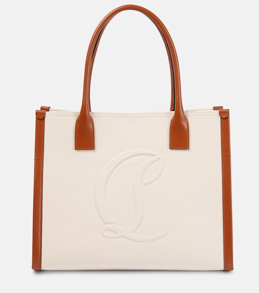 christian louboutin by my side e/w large canvas tote bag