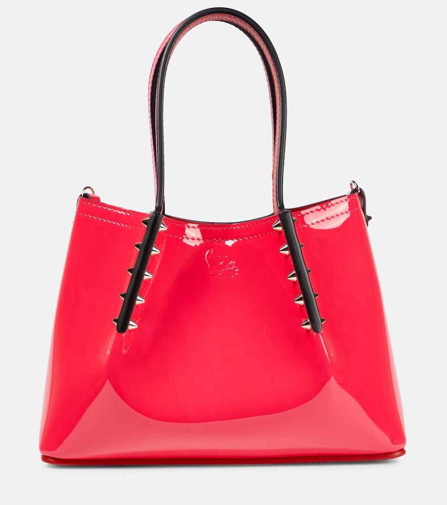 christian louboutin cabarock mini patent leather tote