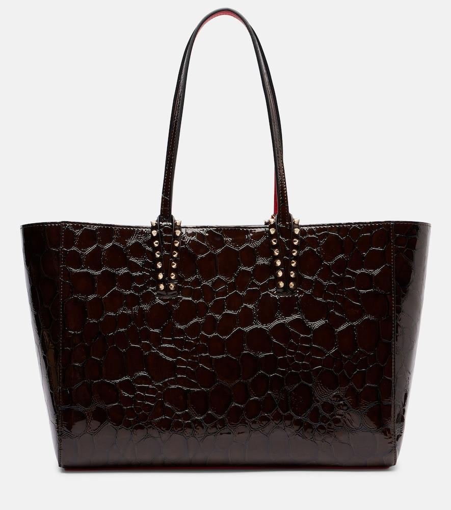 christian louboutin cabata medium leather tote bag