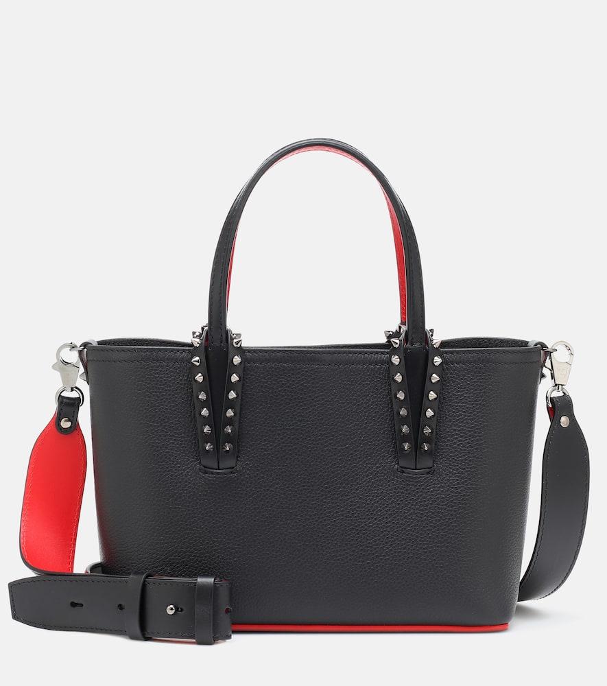 christian louboutin cabata mini leather tote