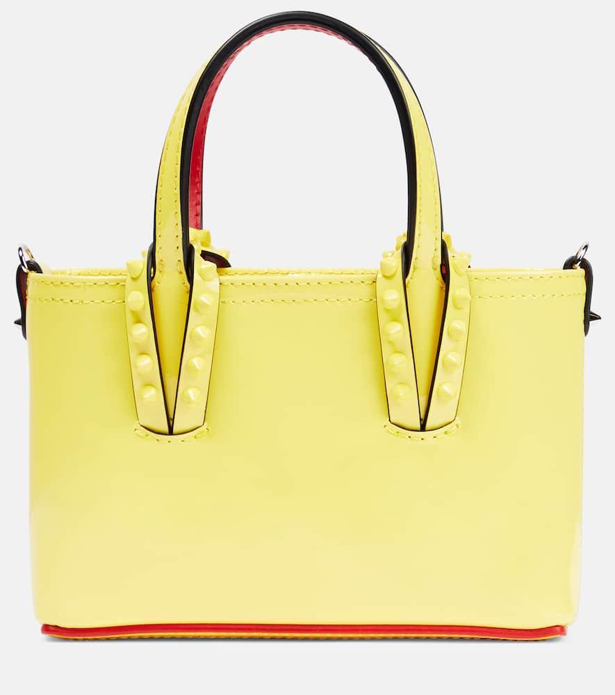 christian louboutin cabata patent leather tote bag