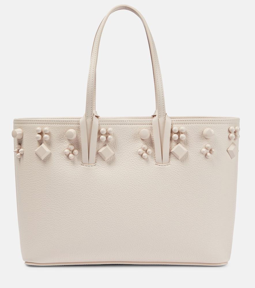 christian louboutin cabata small leather tote bag