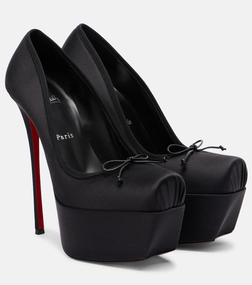 christian louboutin cassia 160 satin pumps
