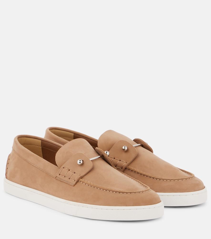 christian louboutin chambeliboat leather loafers