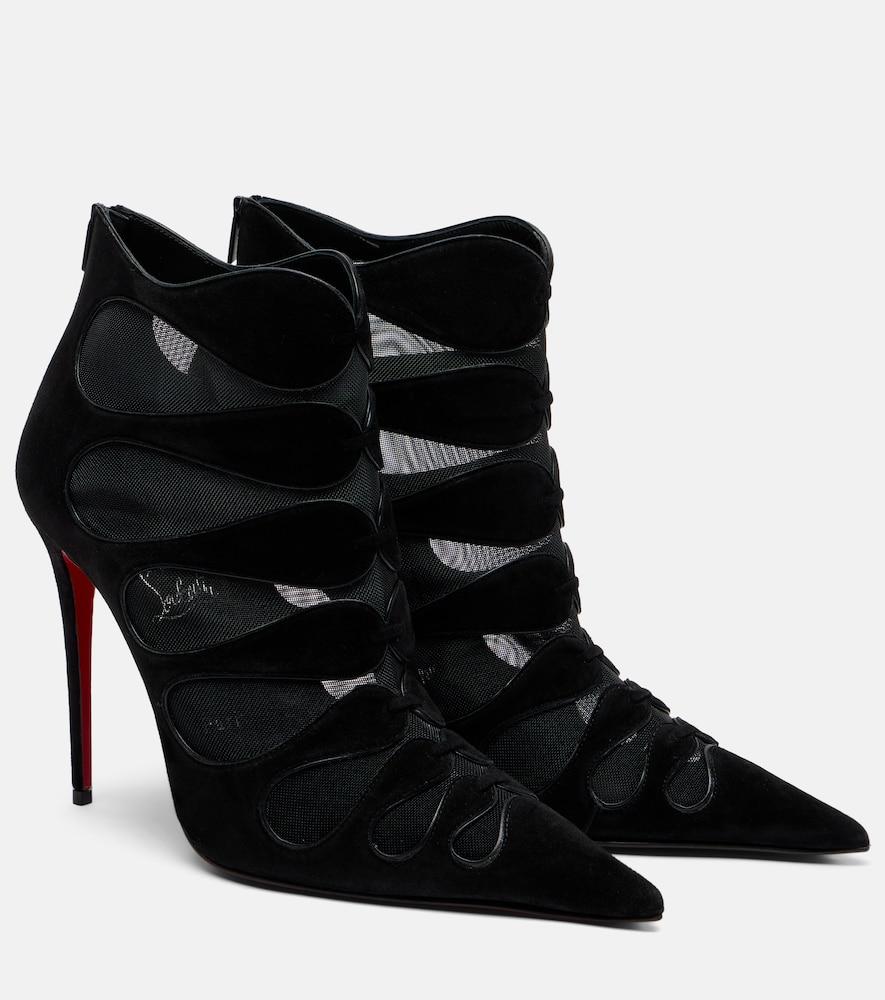 christian louboutin circus max 100 suede ankle boots