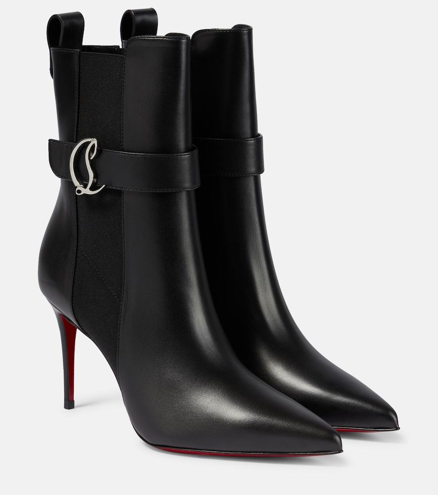 christian louboutin cl chelsea leather ankle boots