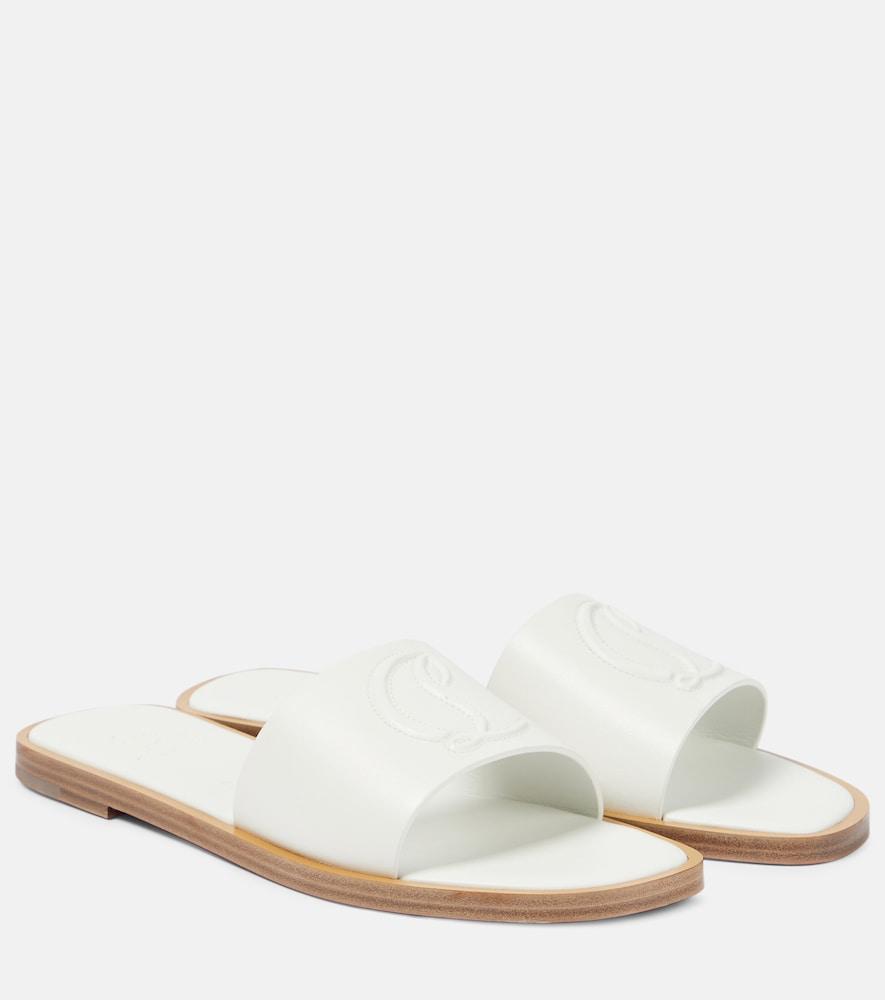 christian louboutin cl leather mules