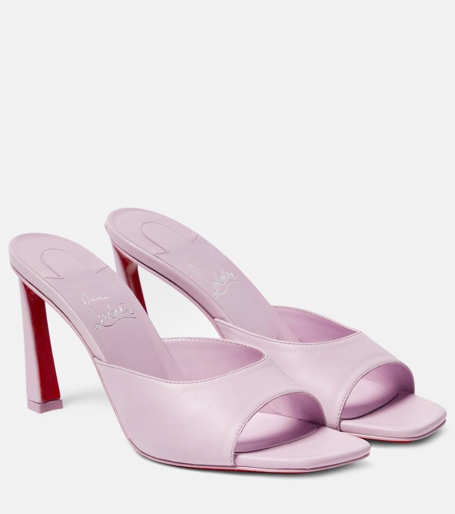 christian louboutin condora leather mules