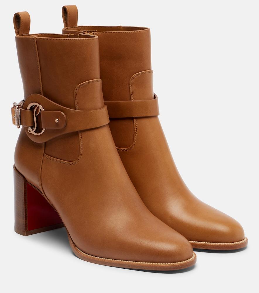 christian louboutin dianouchette 70 leather ankle boots