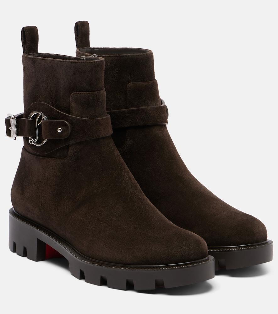 christian louboutin dianouchette suede ankle boots