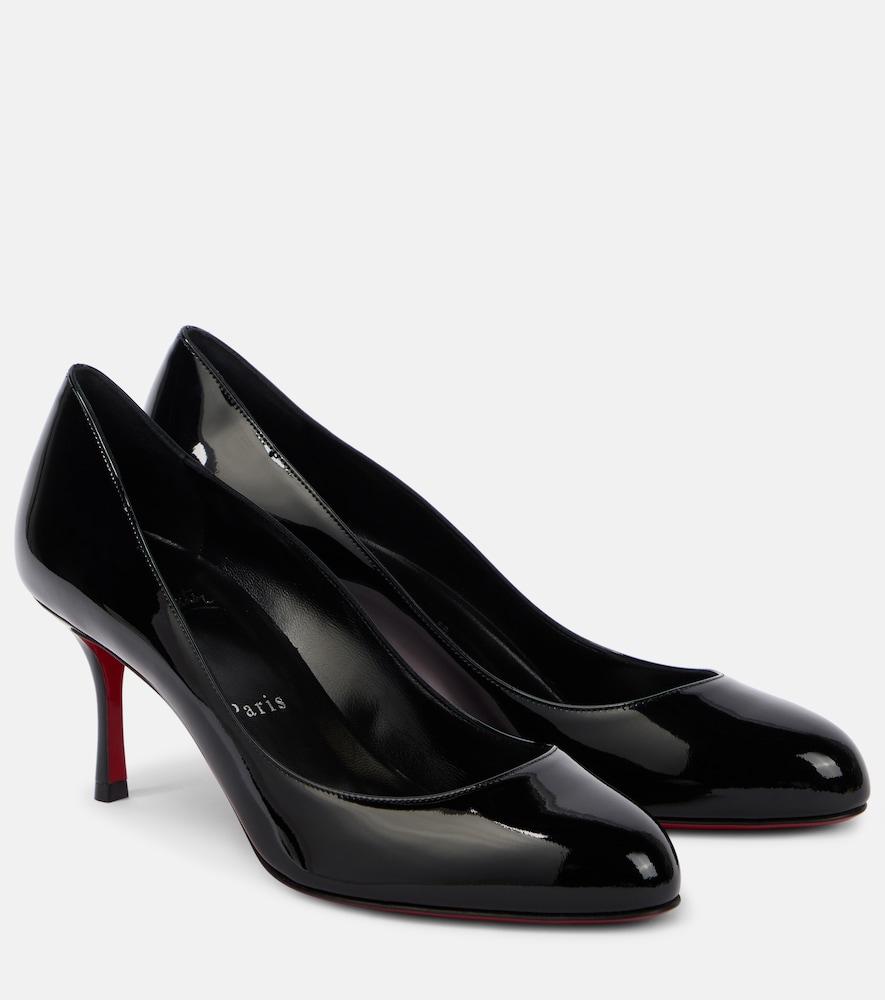 christian louboutin dolly 70 patent leather pumps
