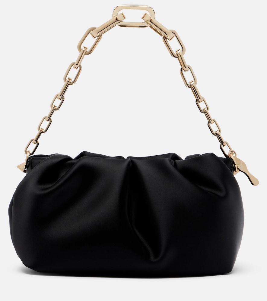 christian louboutin eva small satin shoulder bag