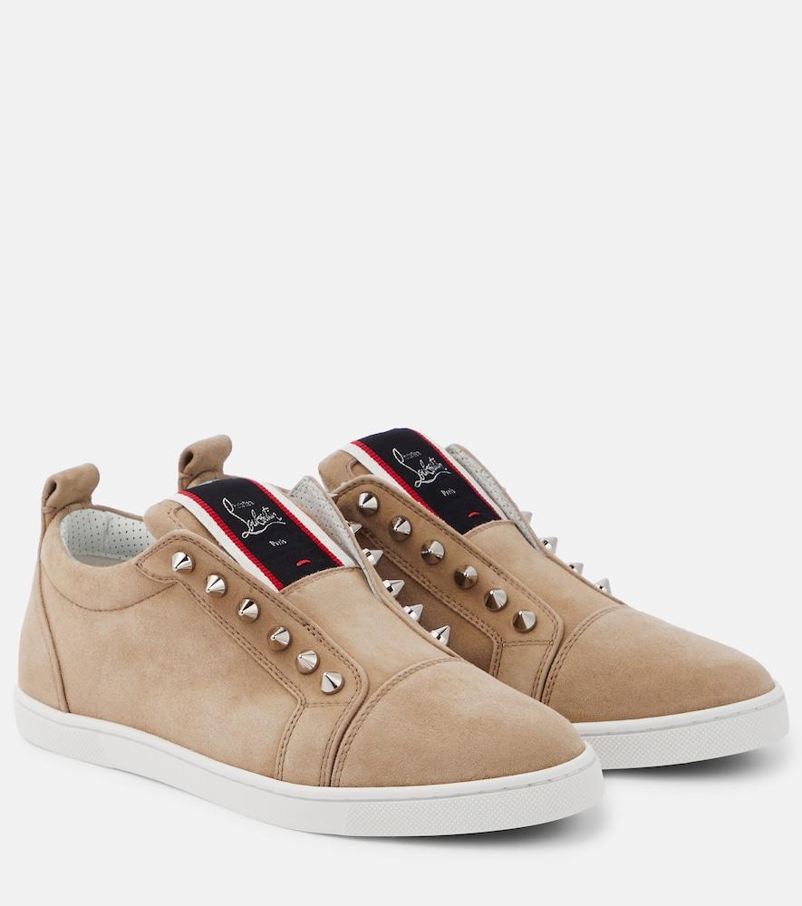 christian louboutin fav fique a vontade suede sneakers