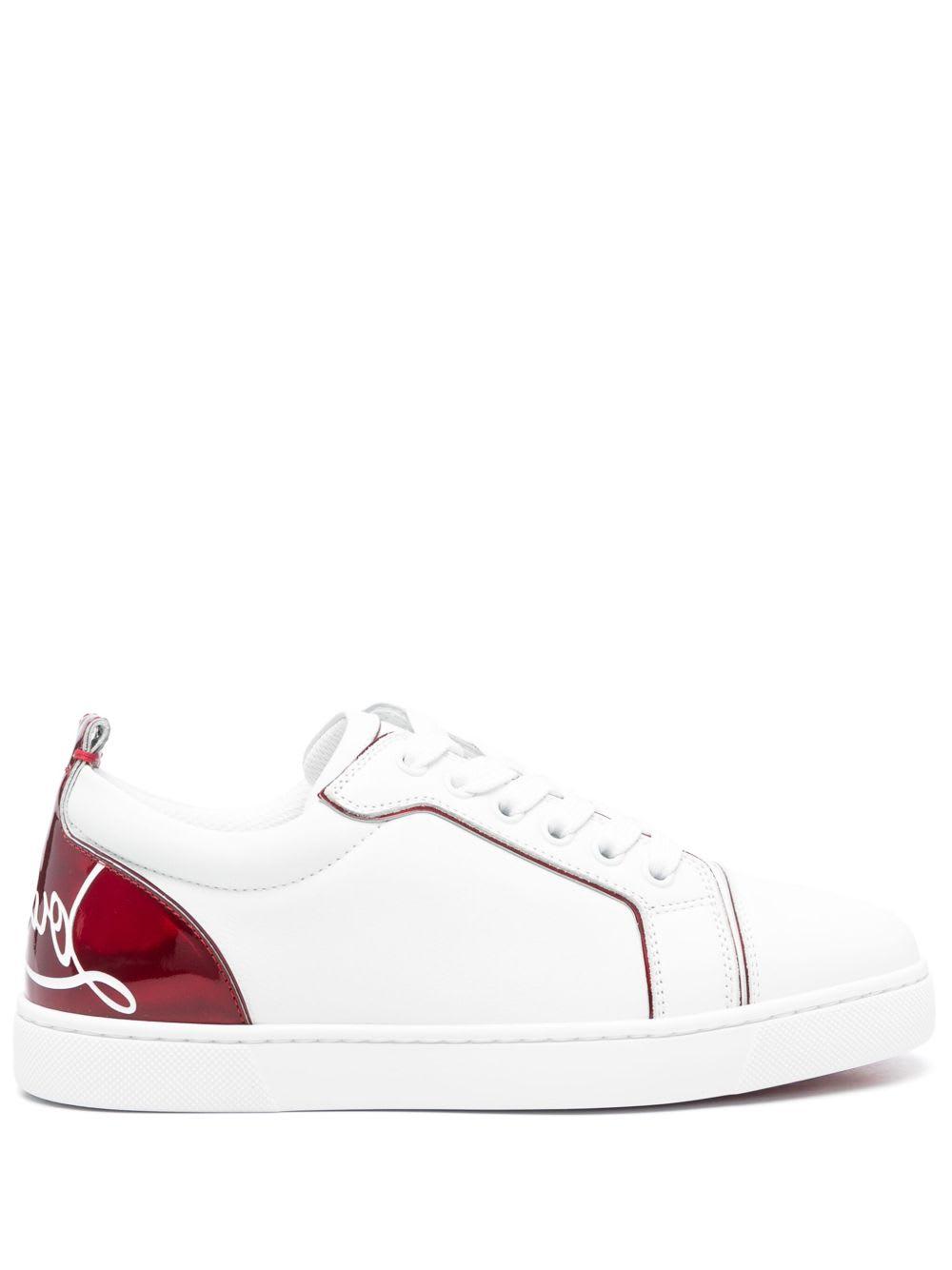 christian louboutin fun louise junior leather sneakers