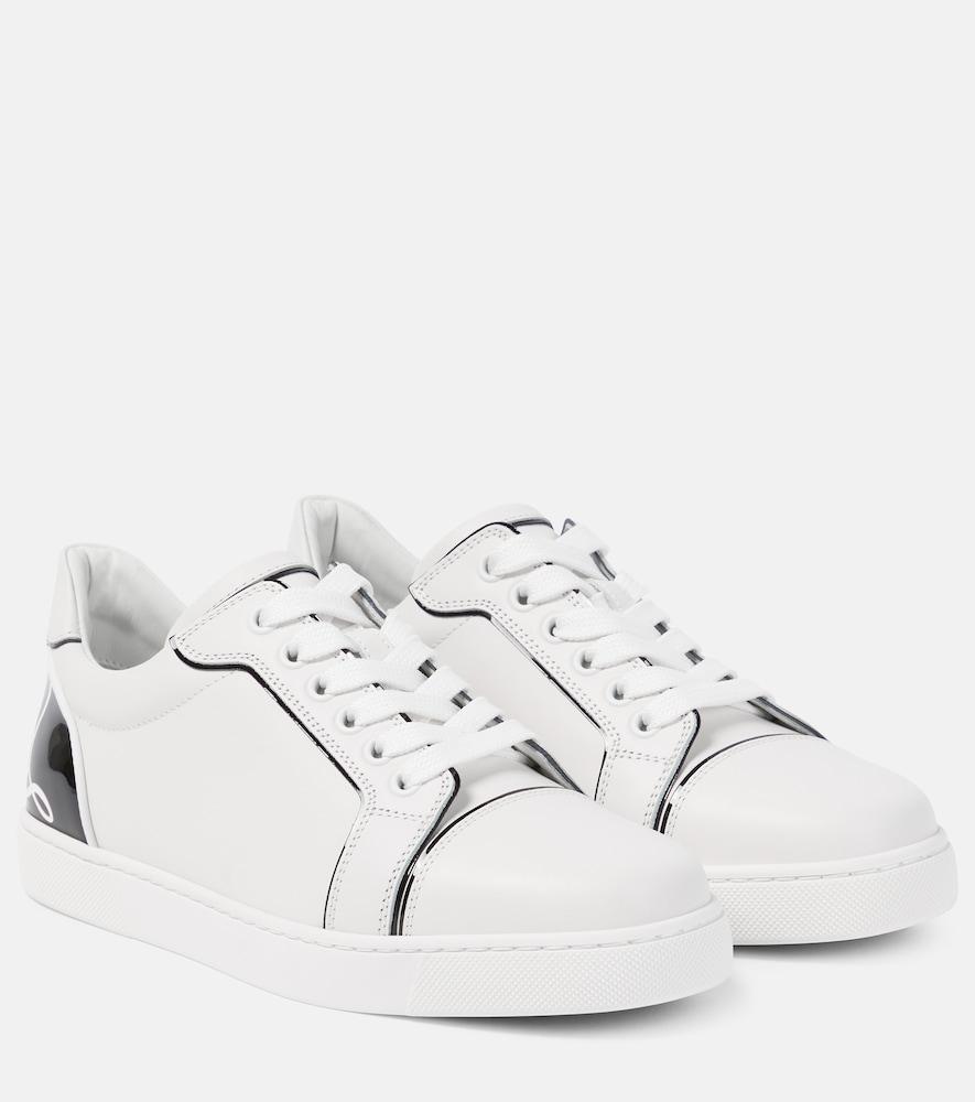 christian louboutin fun vieira leather sneakers
