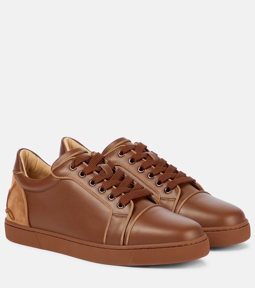 christian louboutin fun vieira leather sneakers