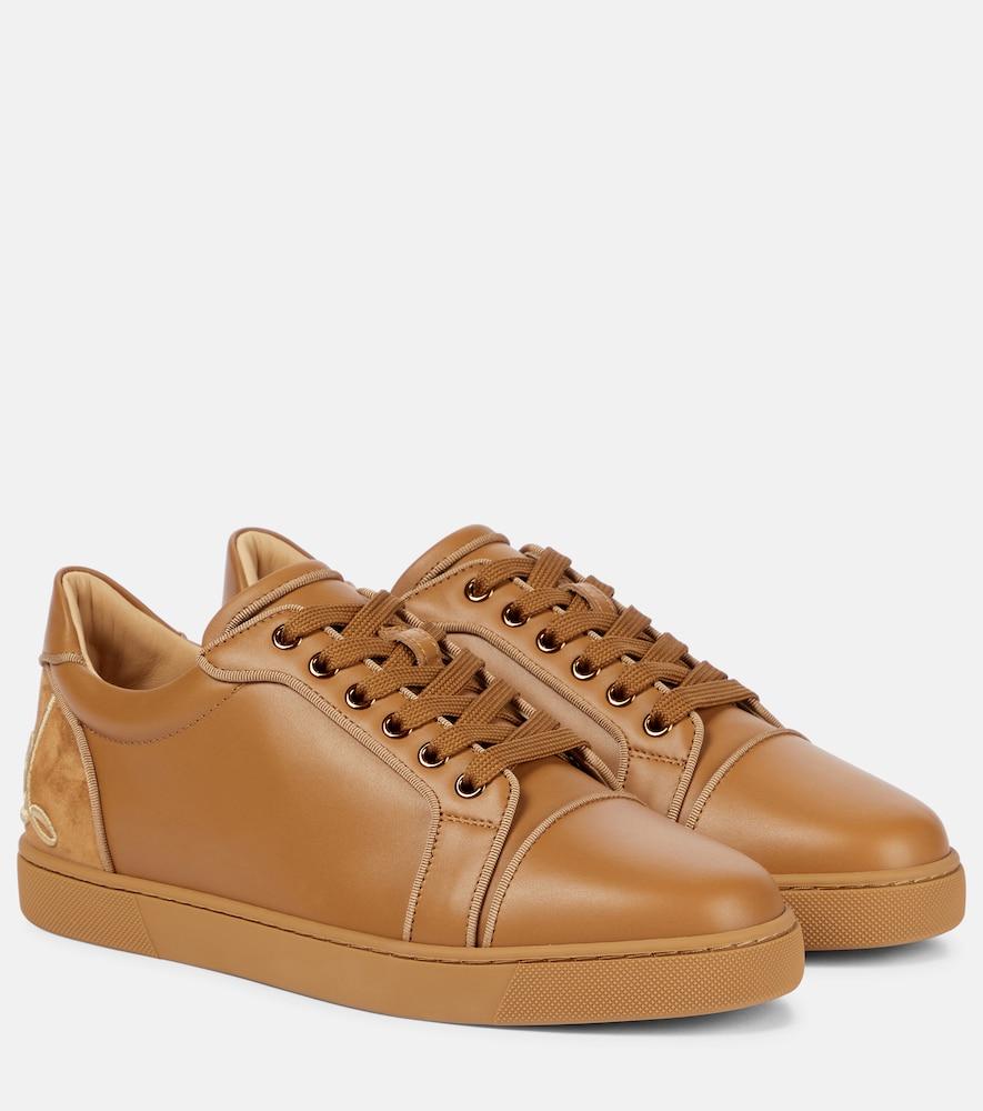 christian louboutin fun vieira leather sneakers