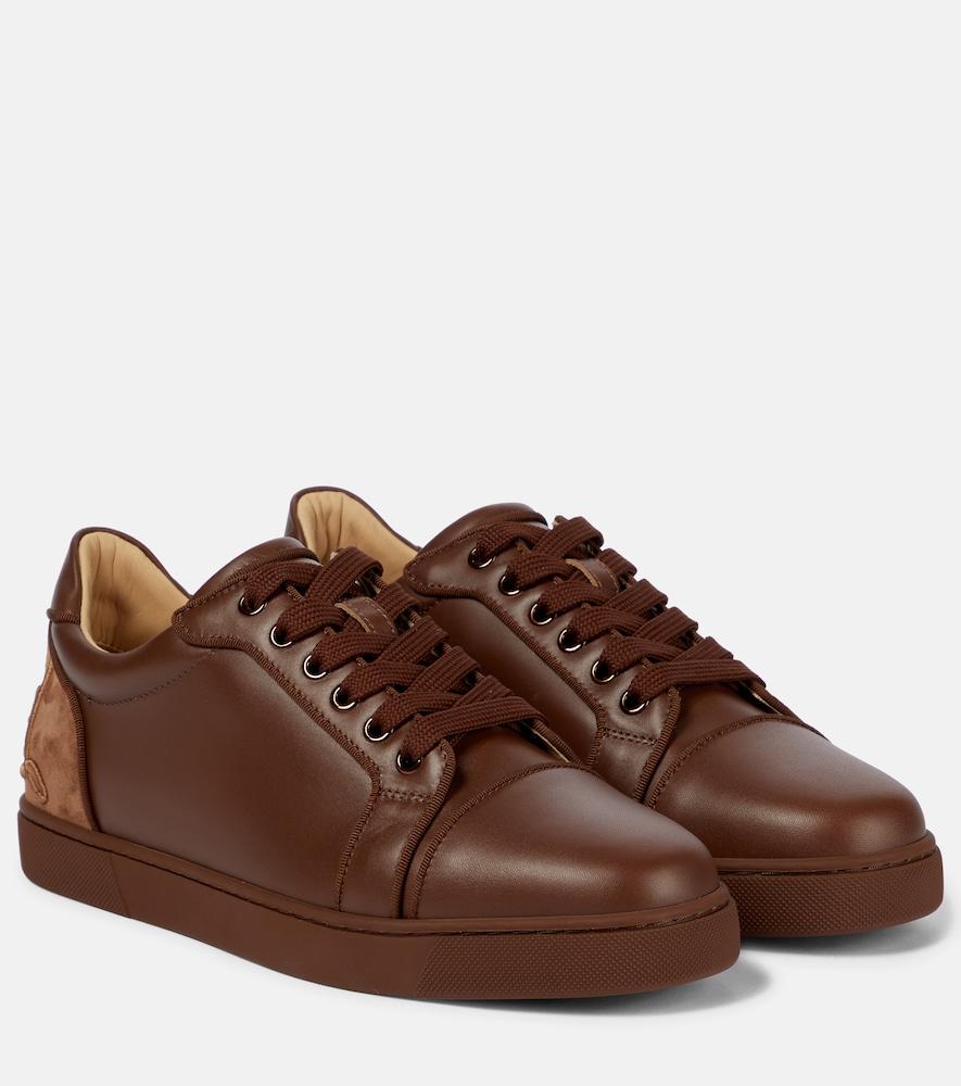 christian louboutin fun vieira leather sneakers