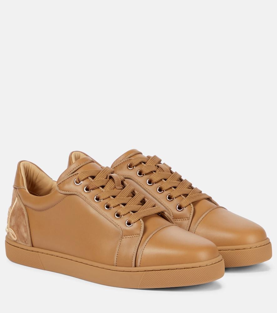 christian louboutin fun vieira leather sneakers
