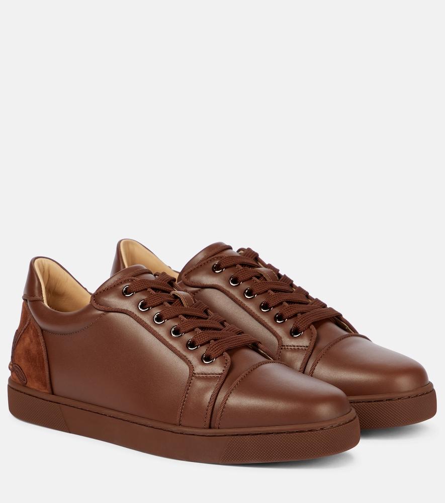 christian louboutin fun vieira leather sneakers