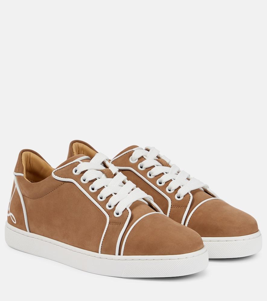 christian louboutin fun viera leather sneakers