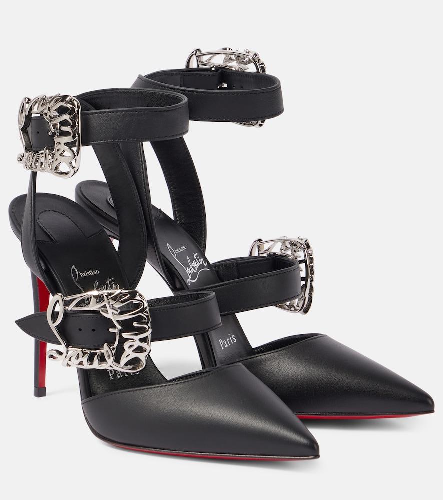 christian louboutin giddylina 100 leather pumps
