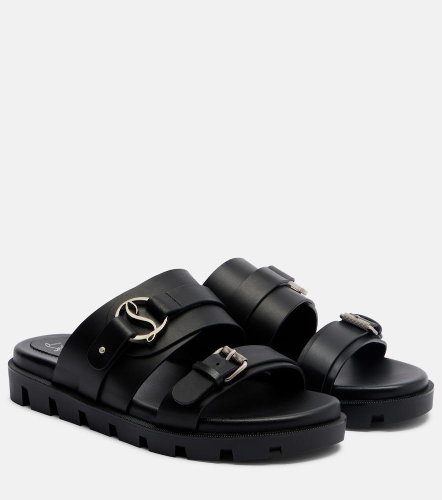 christian louboutin her in roma leather sandals