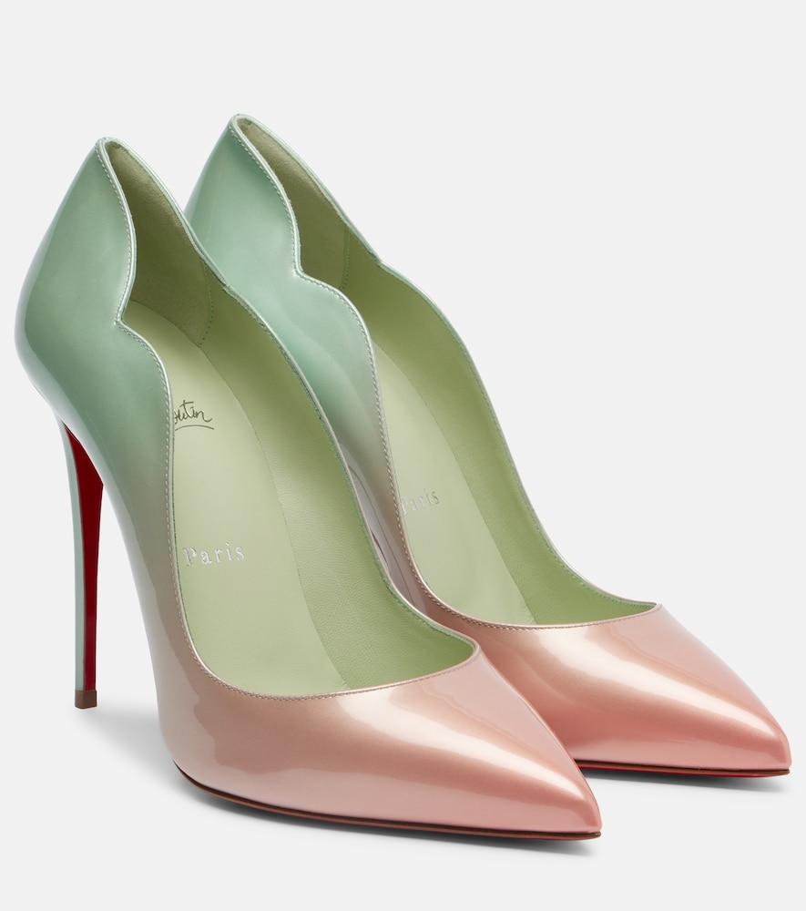 christian louboutin hot chick 100 ombré patent leather pumps