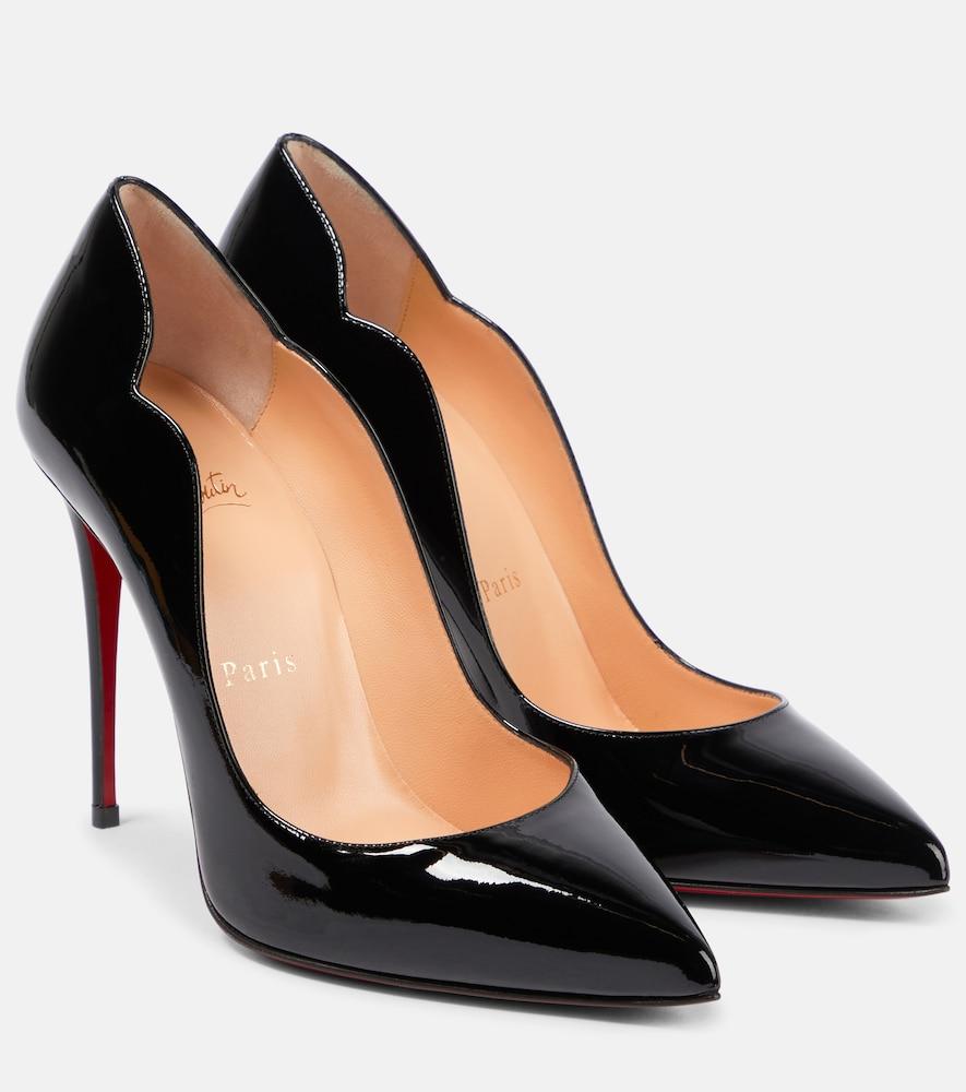 christian louboutin hot chick 100 patent leather pumps