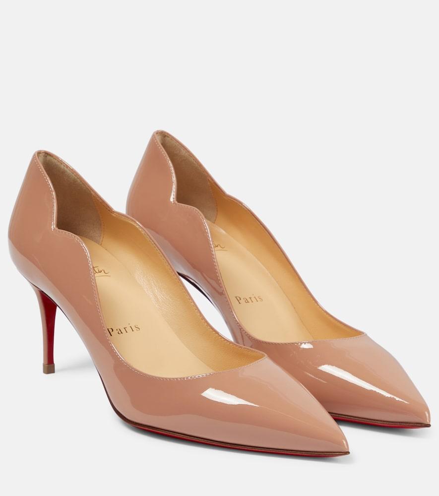 christian louboutin hot chick 70 patent leather pumps