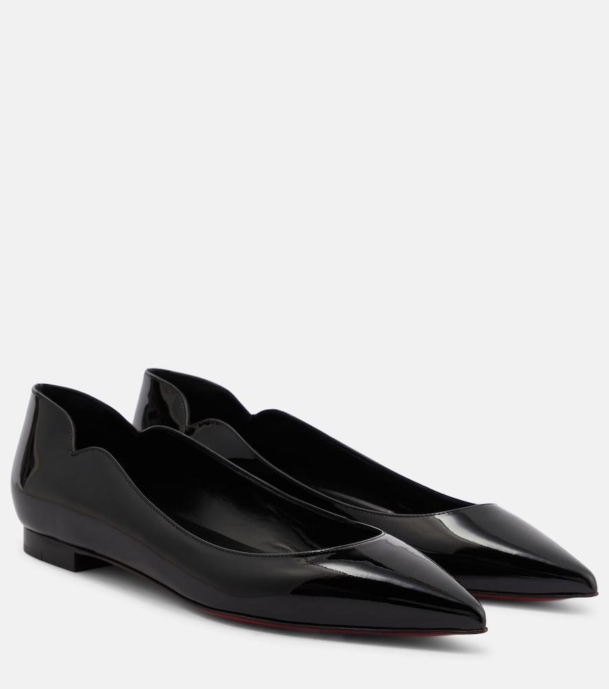 christian louboutin hot chick leather ballet flats