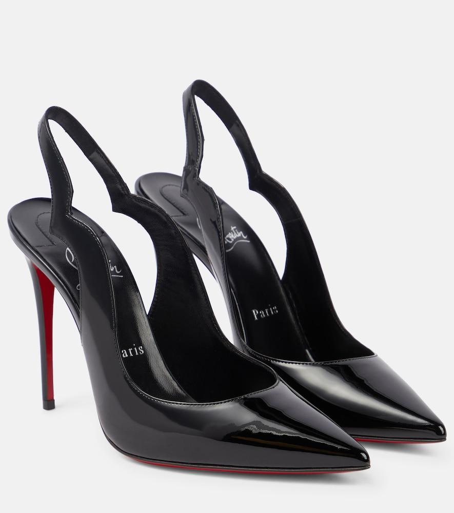 christian louboutin hot chick leather slingback pumps
