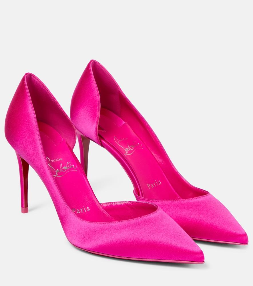 christian louboutin iriza 85 silk satin pumps