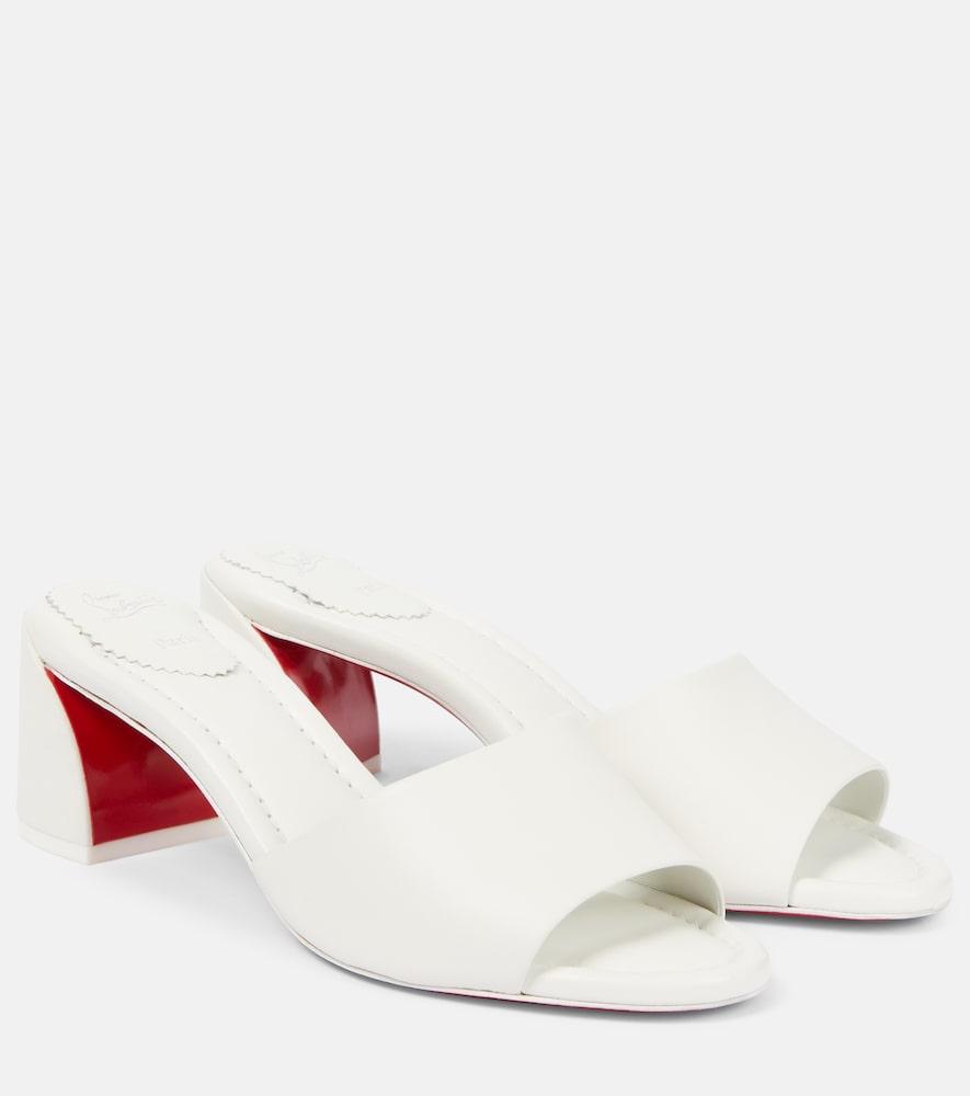 christian louboutin jane 55 leather mules