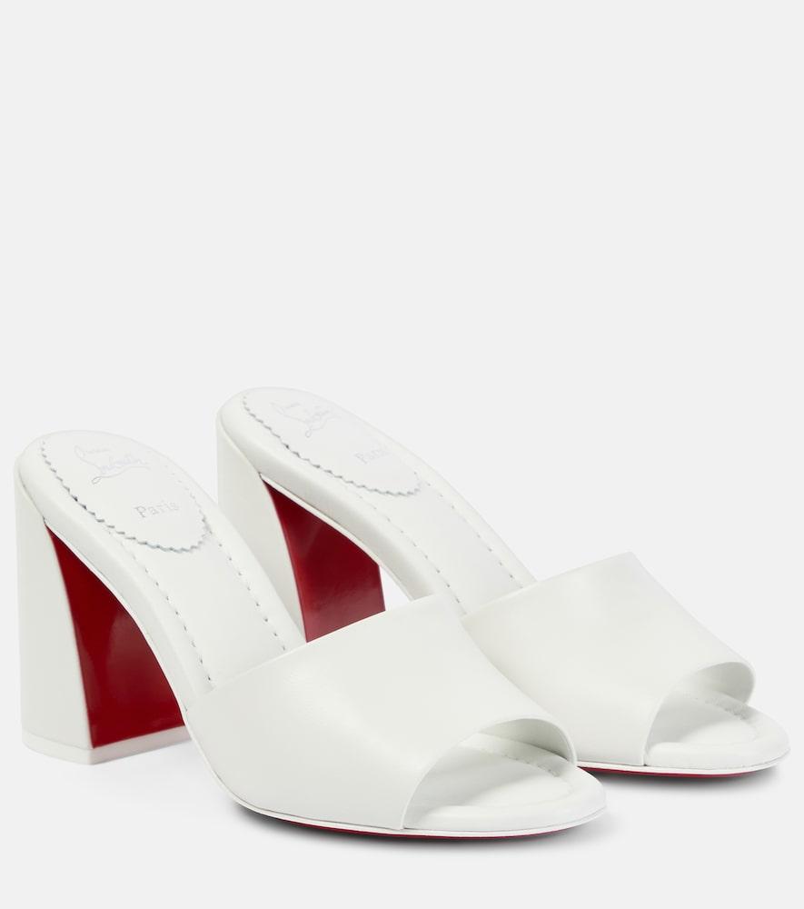 christian louboutin jane leather mules