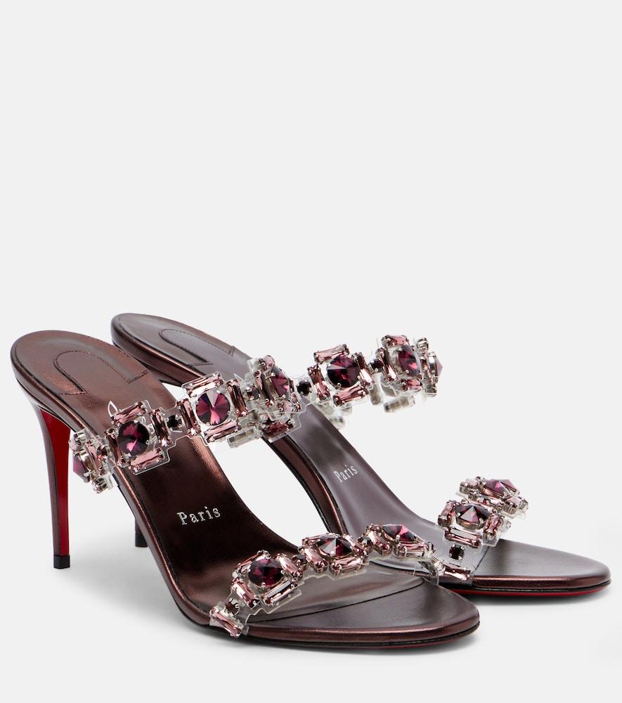 christian louboutin just jewel embellished sandals