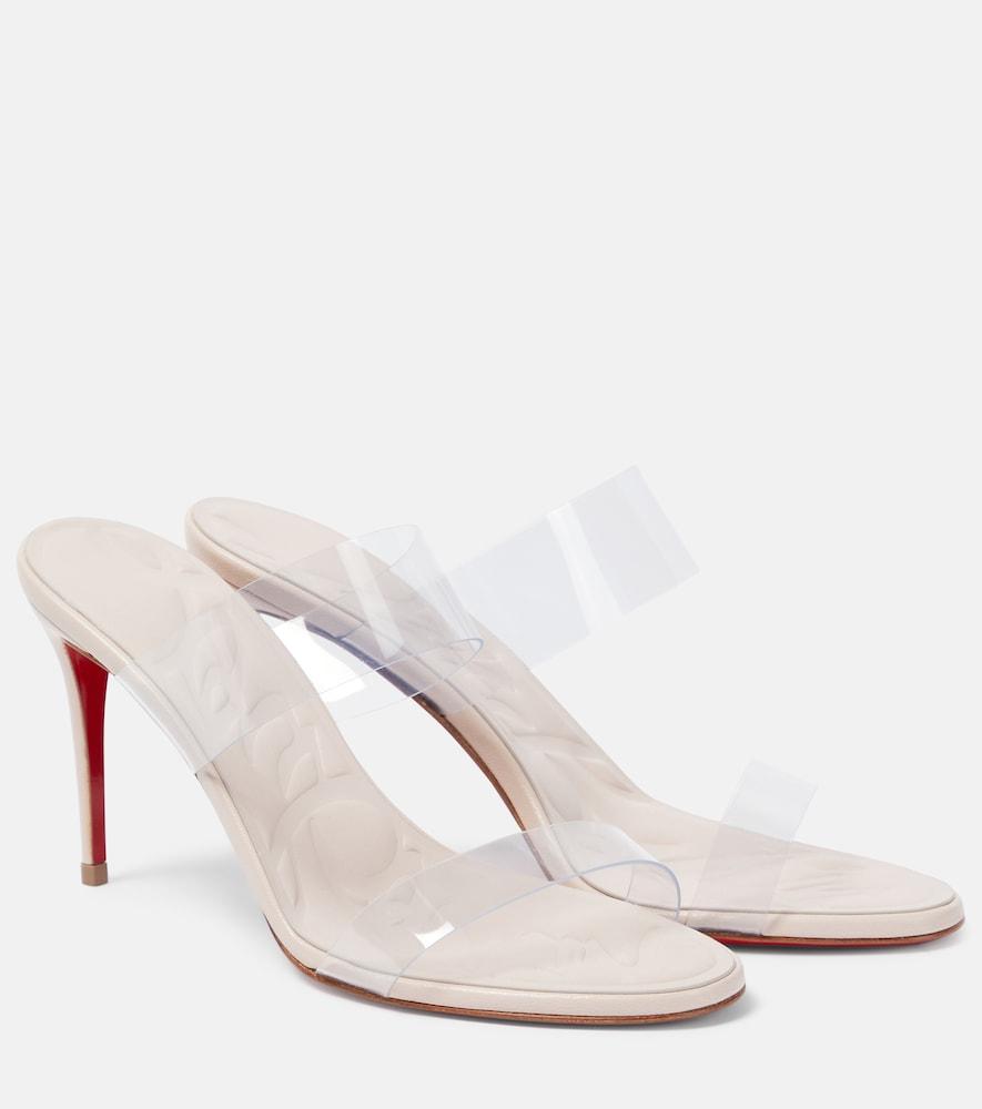 christian louboutin just loubi 85 pvc sandals