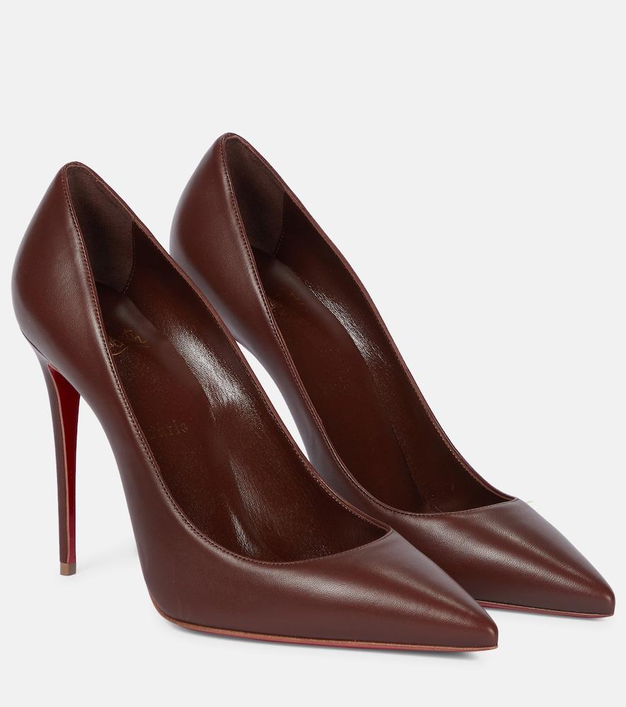 christian louboutin kate 100 leather pumps