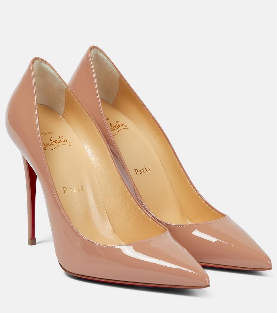 christian louboutin kate 100 patent leather pumps