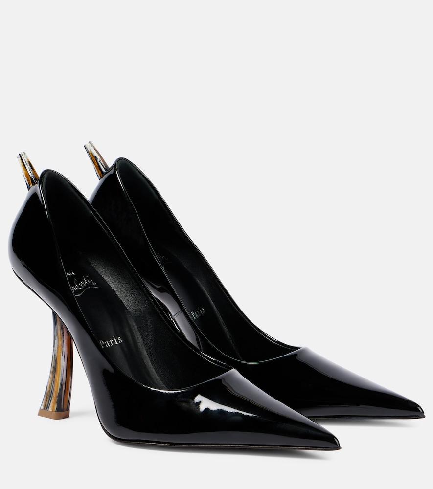 christian louboutin kate clawmax 100 patent leather pumps