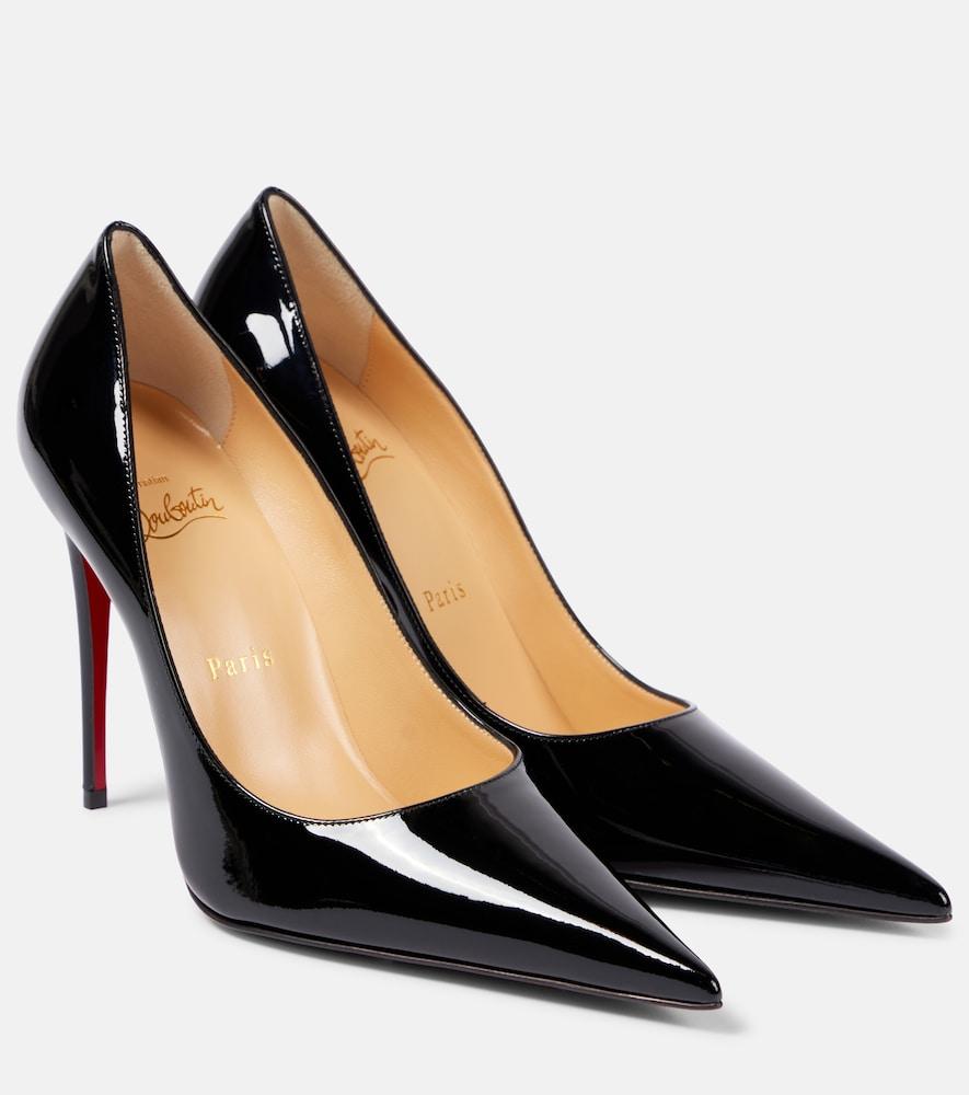 christian louboutin kate max 100 patent leather pumps