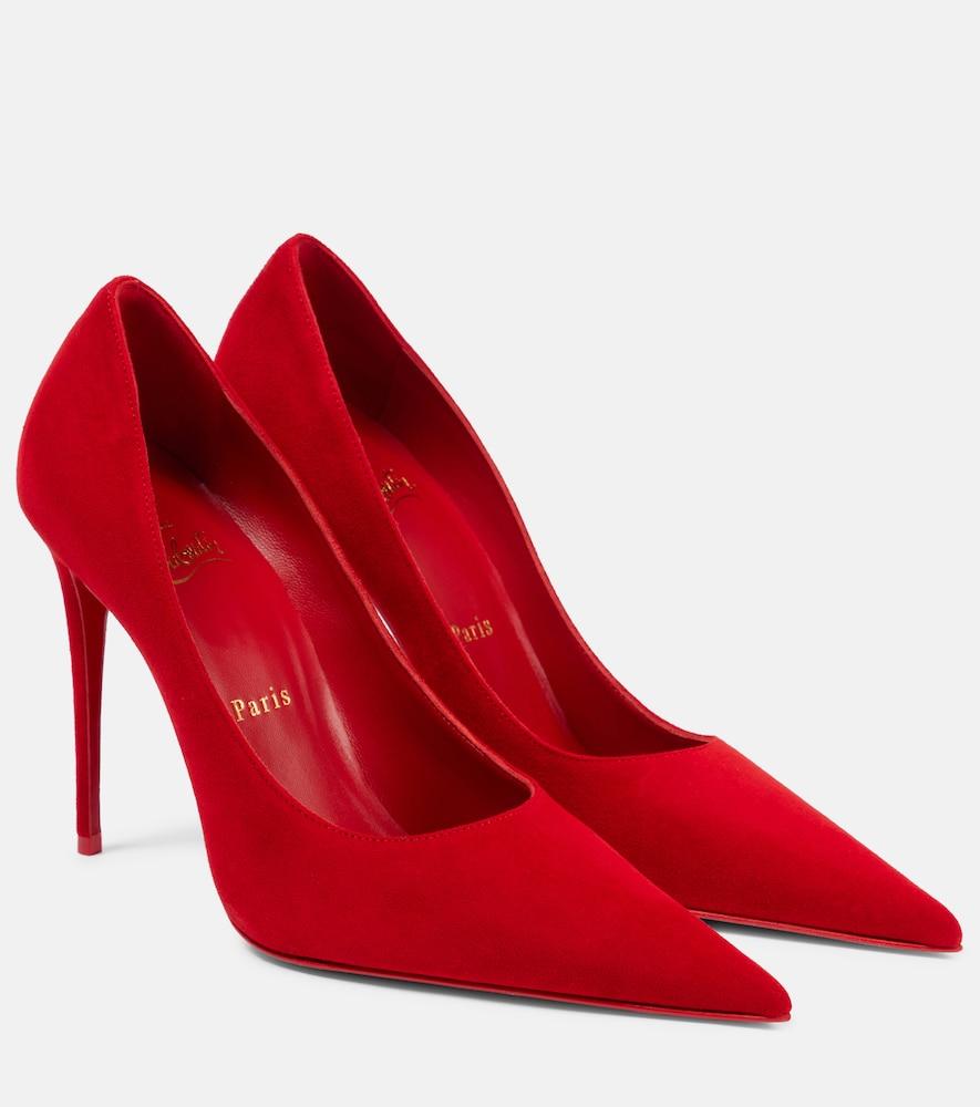 christian louboutin kate max 100 suede pumps